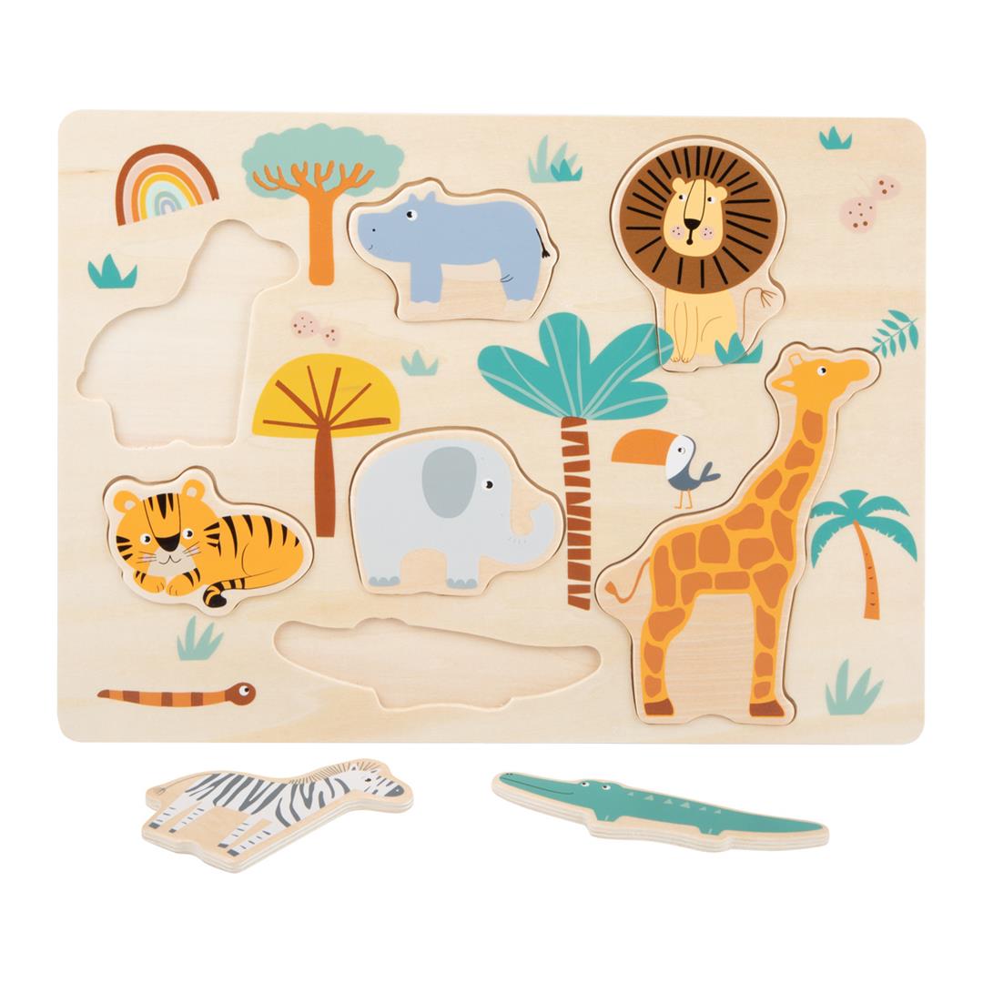 11701_legler_small_foot_setzpuzzle_safari_a Puzzle živali Safari, Legler 3