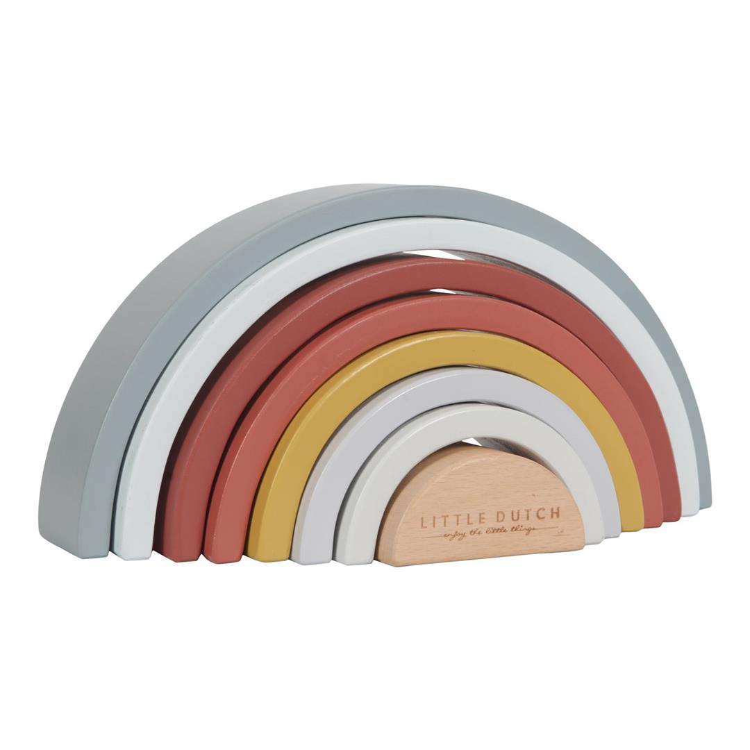Lesena mavrica Pure Nature, Little Dutch rainbow stacker multicolour