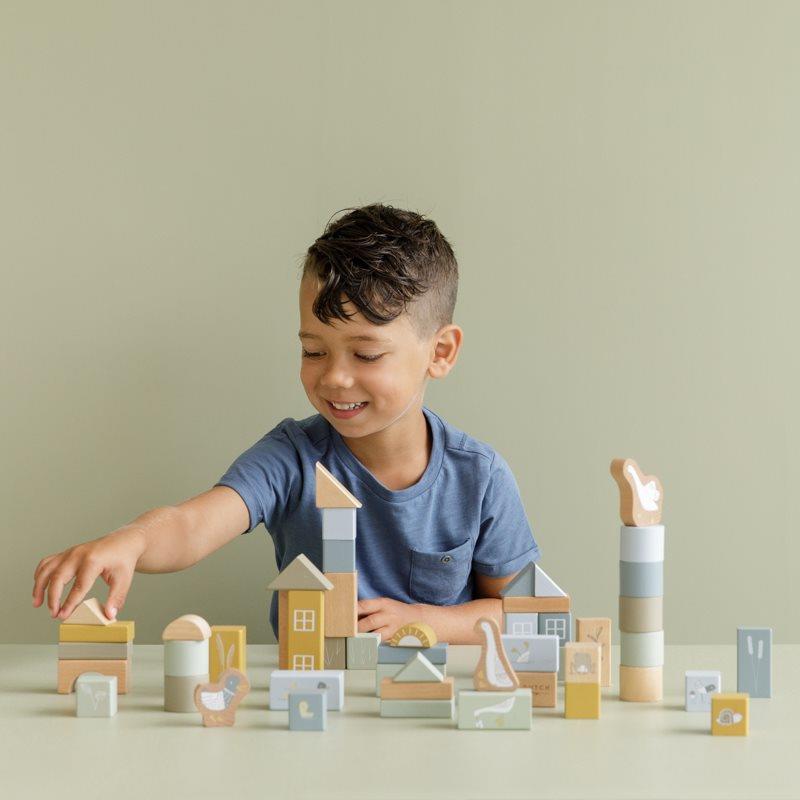 bouwblokken in ton blauw Kocke za gradnjo Little Dutch, Little Goose Blue 2