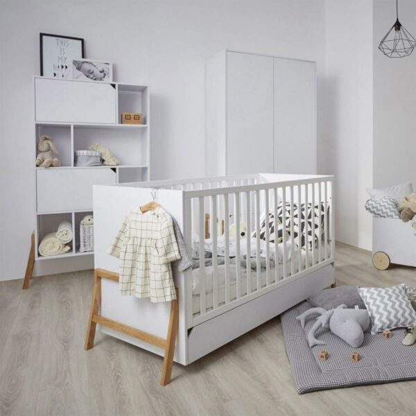 Postelja / Otroška posteljica s predalom Isabella White 70x140 cm