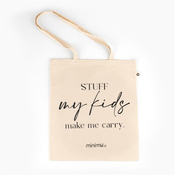 Vrečka iz recikliranega bombaža - STUFF my kids make me carry