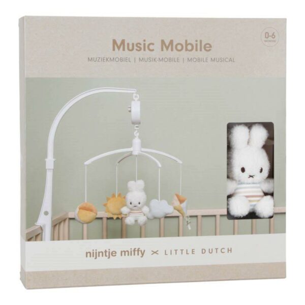 Little Dutch miffy glasbeni vrtiljak Vintage Sunny Stripes - Image 3