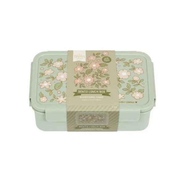Škatlica za malico Bento, Blossoms sage