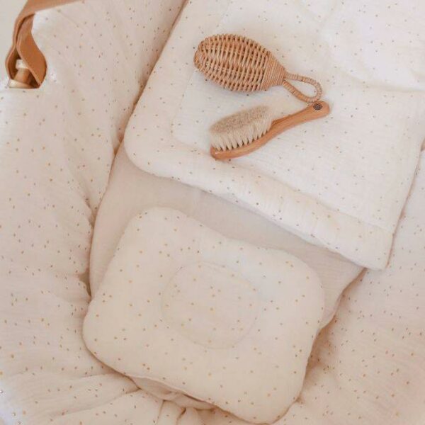Tekstil za Moses košaro Golden Dots Snow - Image 10