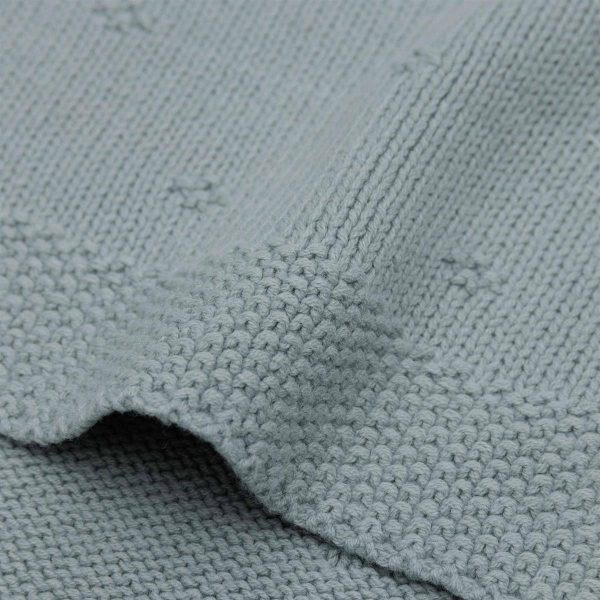Odeja 100 x 150 cm Cosy Knit Sea Green - Image 2