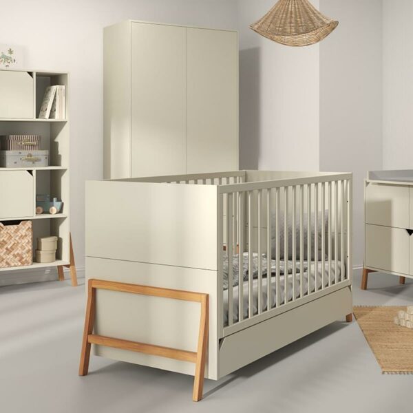 Postelja / Otroška posteljica s predalom Isabella Beige 70x140 cm