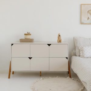 Predalnik / Previjalna miza s šestimi predali Isabella Beige