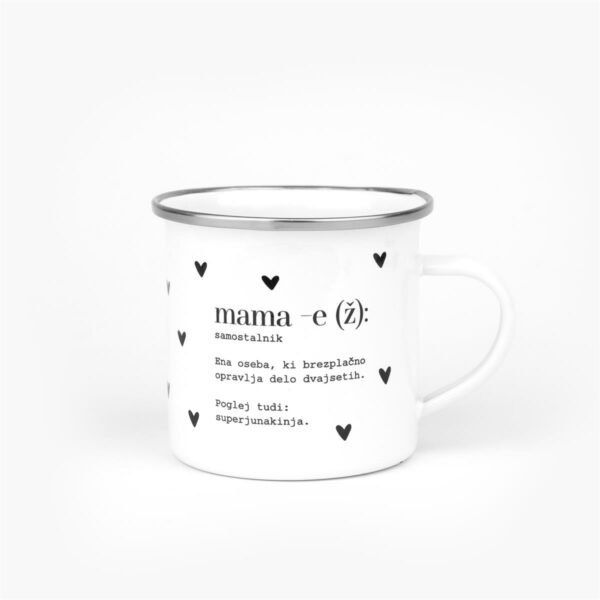 Emajlirana skodelica Mama